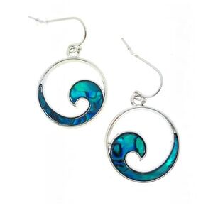 NEW Abalone Wave Earrings